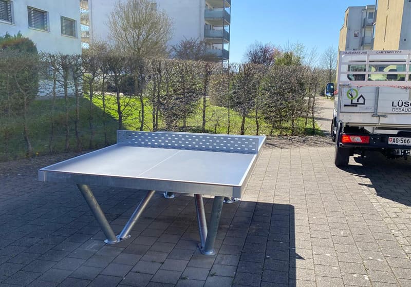 Table de ping-pong extérieure chez un client privé à Herznach