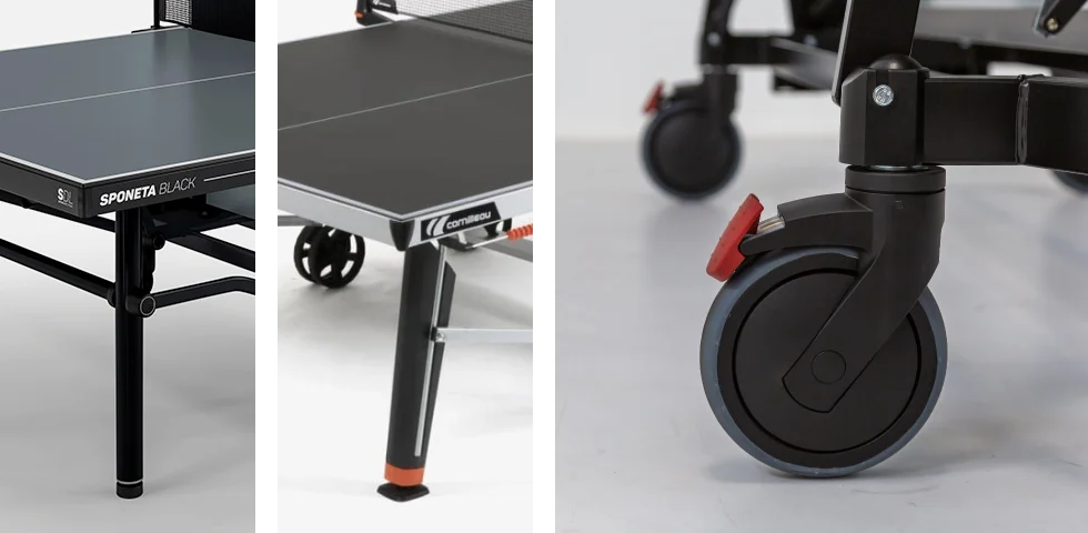 stabilité et mobilité des tables de ping-pong